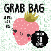 RANDOM 30 SHEET GRAB BAG 4" x 4" designs