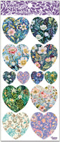 C227 Floral Meadow Hearts