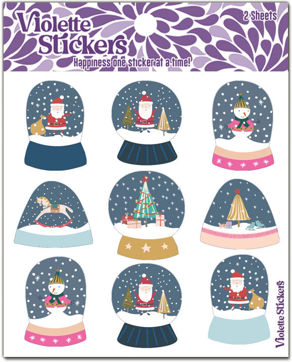 Snow Globe Dave and Friends Stickers [TRANSPARENT STICKER] – KyariKreations