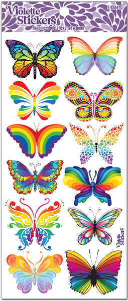C156 Rainbow Butterflies