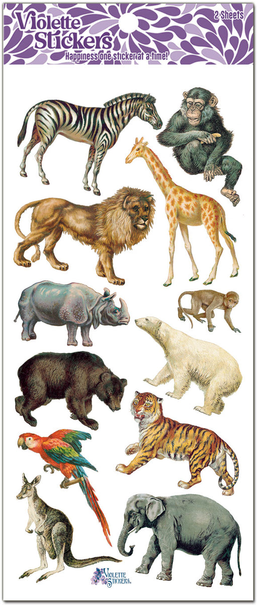 C64 Zoo Animals – Violette Stickers