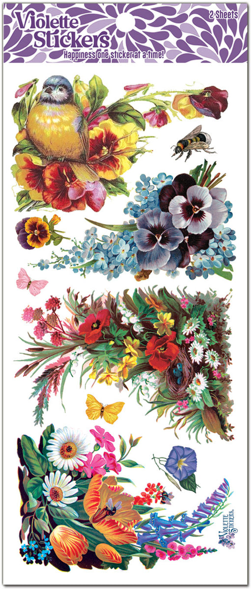 Y108 Hazel - Victorian Florals – Violette Stickers