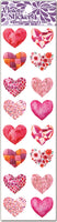 H08 Sparkly Small Red Hearts