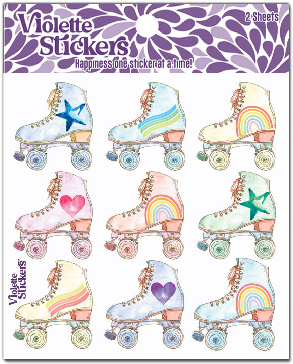 Violette Stickers Rollerskate