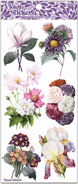 Sticker Fleur violette 026 - Art Déco Stickers