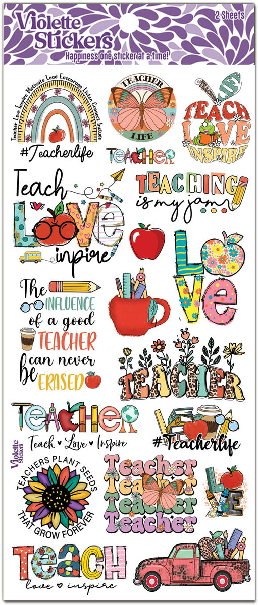C249 Teachers Rule – Violette Stickers