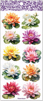 C257 Lilypad Flower Stickers