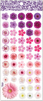 C259 Mini Pink Flower Stickers