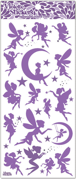 C277 Purple Foil Fairy Stickers
