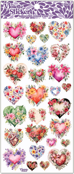 C289 Floral Hearts