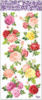 C318 Rose Perfection Flower Vintage Stickers