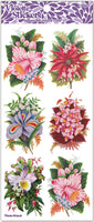 C327 Phyllis Floral Victorian Stickers