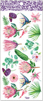 C328 Water Lily Floral Stickers