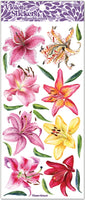 C332 Tiger Lily Floral Stickers