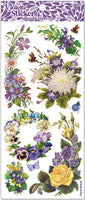 C334 Purple Dream Flower Stickers