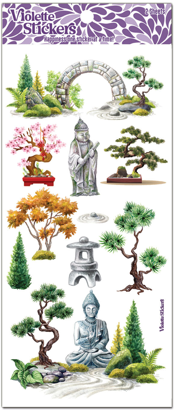 C335 Bonsai Plant Stickers  Violette Stickers