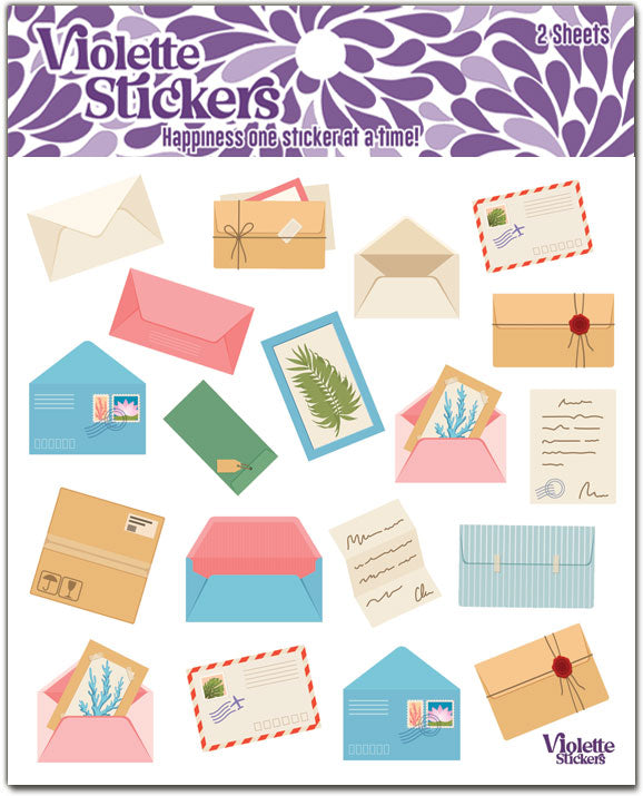 K245 Letters and Notes – Violette Stickers