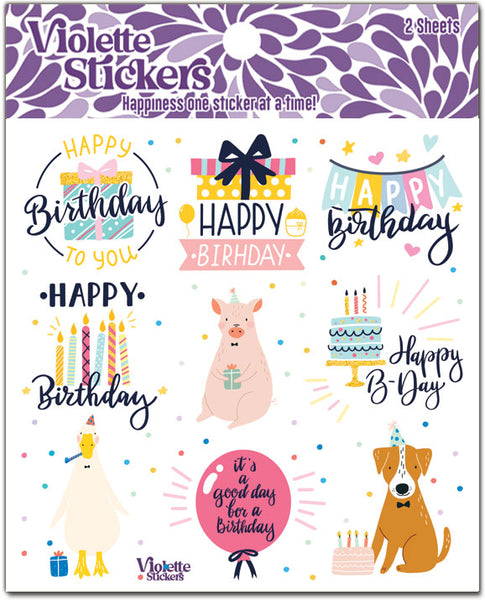 C132 Flower Stems – Violette Stickers