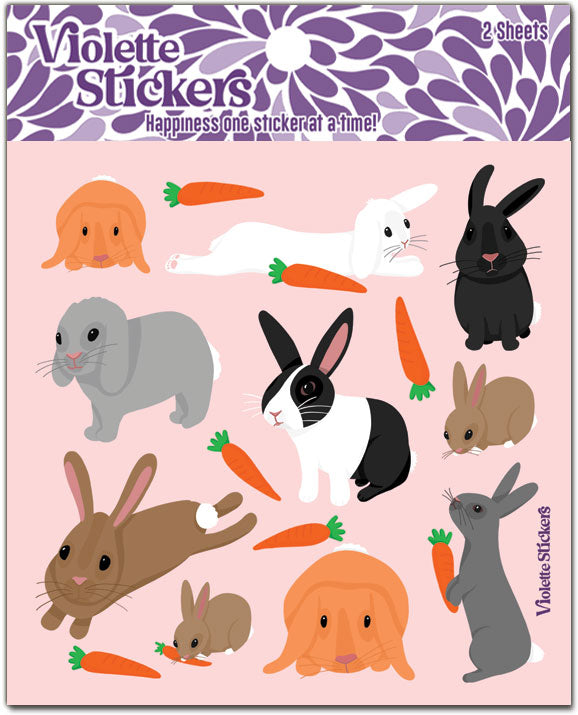 K280 Pet Rabbits – Violette Stickers
