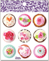 K304 Fancy Cupcake Stickers