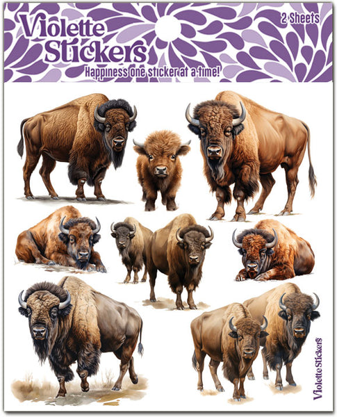 K306 Bison/Buffalo Stickers