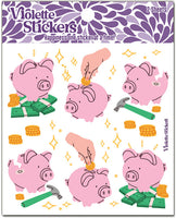 K307 Piggy Bank Stickers