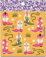 K312 Cowboy Boots and Snake Stickers