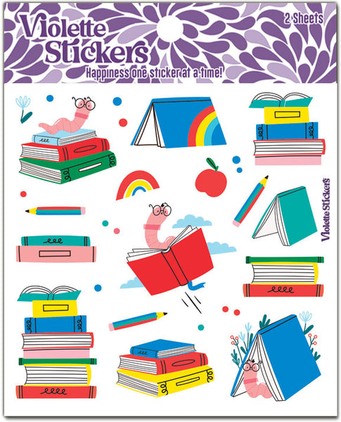 K325 Bookworm Stickers