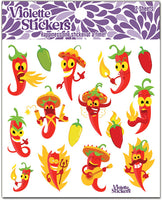 K328 Chili Pepper Stickers