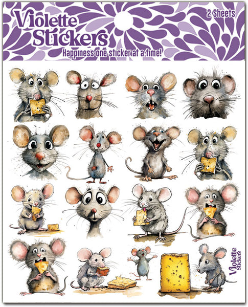 Dog Computer Mouse Sticker K331 Mini Mice Stickers – Violette Stickers