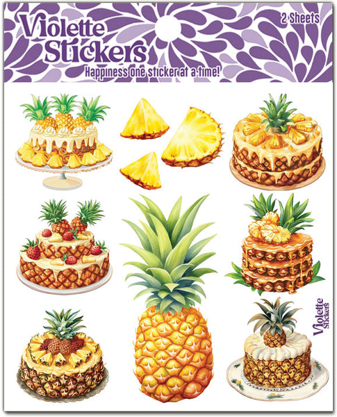 K343 Pineapple Stickers