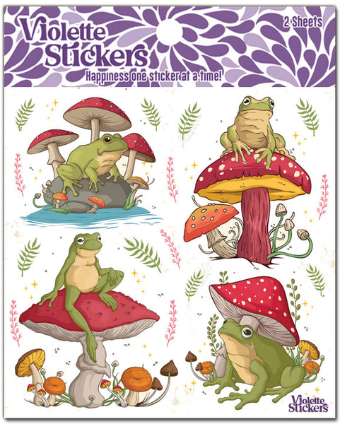 K371 King Frog Stickers