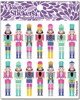 K372 Mini Pastel Nutcracker Stickers