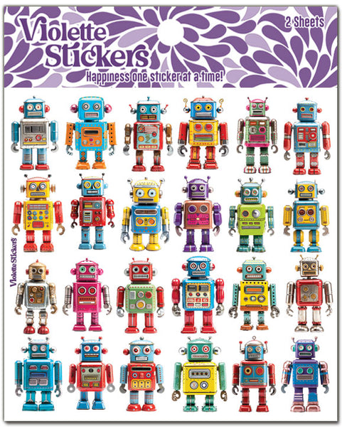 K374 Mini Robot Stickers