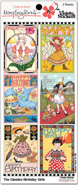 ME1011 Mary Engelbreit® Classics Birthday Girls Stickers