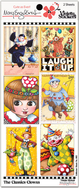 ME1013 Mary Engelbreit® Classics Clowns Stickers