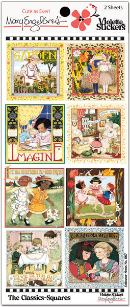 ME1027 Mary Engelbreit® Classics Square Art Stickers
