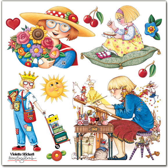 ME112 Mary's Art – Violette Stickers