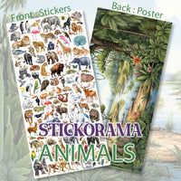 Violette Animal Stickorama Poster Sticker Sheet
