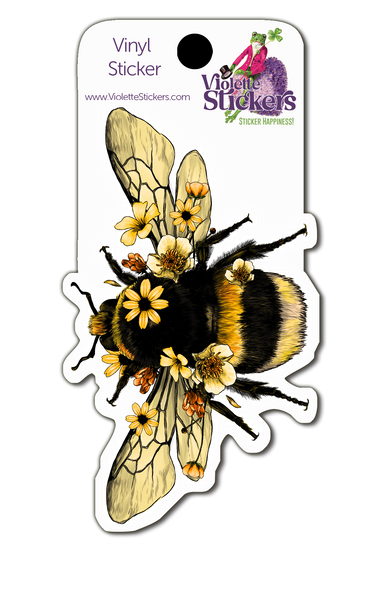 VY109 Honey Bee Vinyl Sticker