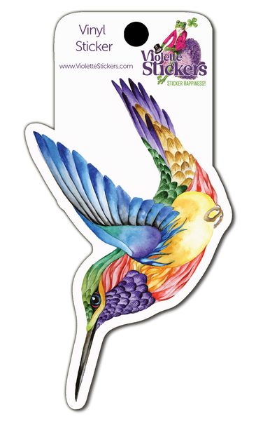 VY115 Hummingbird Vinyl Sticker