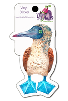 VY118 Blue Footed Booby Vinyl Sticker