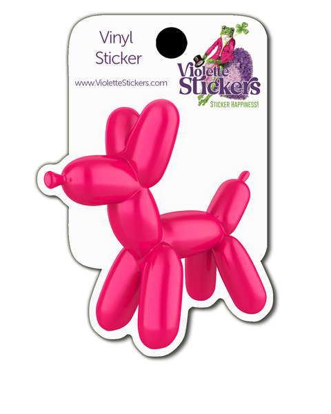 VY125 Balloon Dog Vinyl Sticker