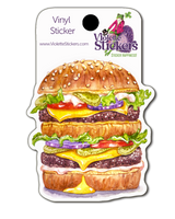 VY126 Hamburger Vinyl Sticker