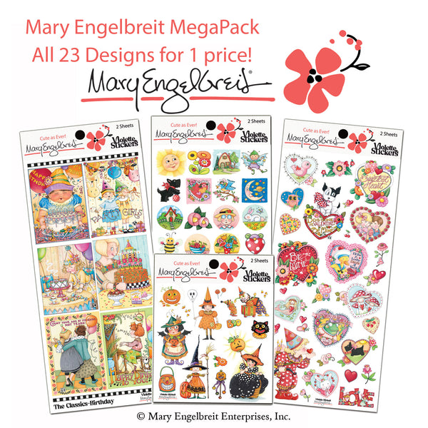 ME1009 Mary Engelbreit® SET - 23 Packs of Stickers