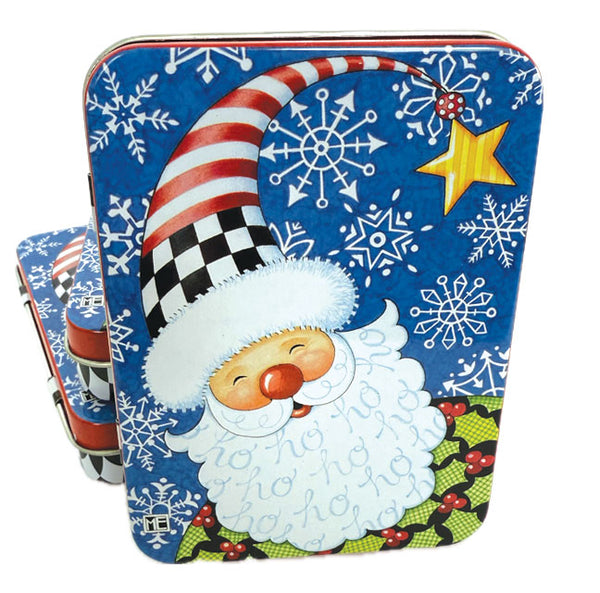 TIN02 Mary Engelbreit Christmas Santa Tin