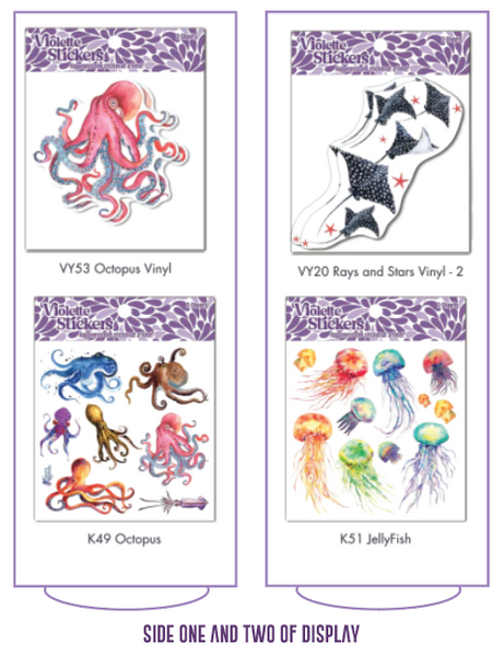 Aquarium Gift Shop - Retail Pack - 144 pcs – Violette Stickers