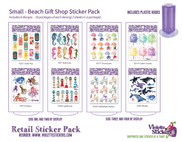 Beach Gift Shop - Retail Pack - 144 pcs.