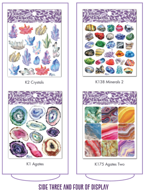 Rock and Crystal Shop - Retail Pack - 144 pcs – Violette Stickers