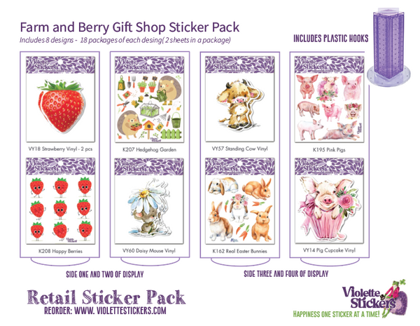 Farm and Berry Gift Shop - Retail Pack - 144 pcs